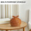 Brown Decorative Storage Basket for Counter Storage and Picnic Use 3