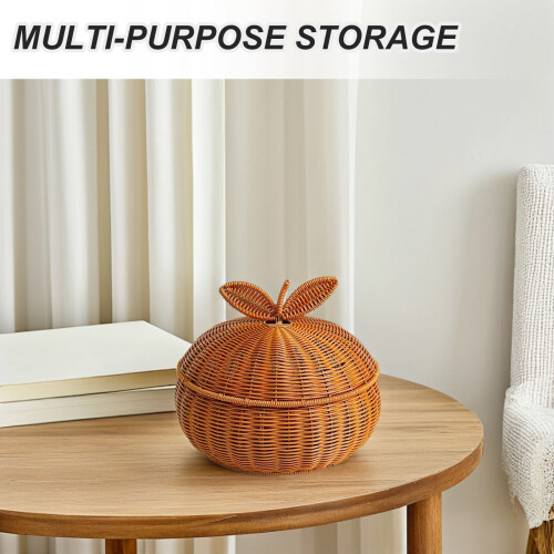 Brown Decorative Storage Basket for Counter Storage and Picnic Use 2