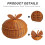 Brown Decorative Storage Basket for Counter Storage and Picnic Use 4