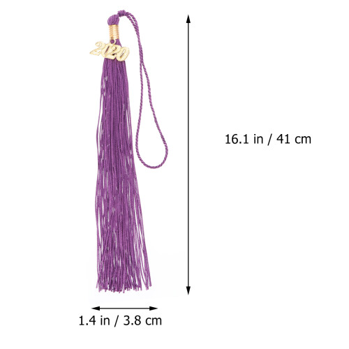 Pompons Violets En Polyester Légers Accessoires De Graduation 1