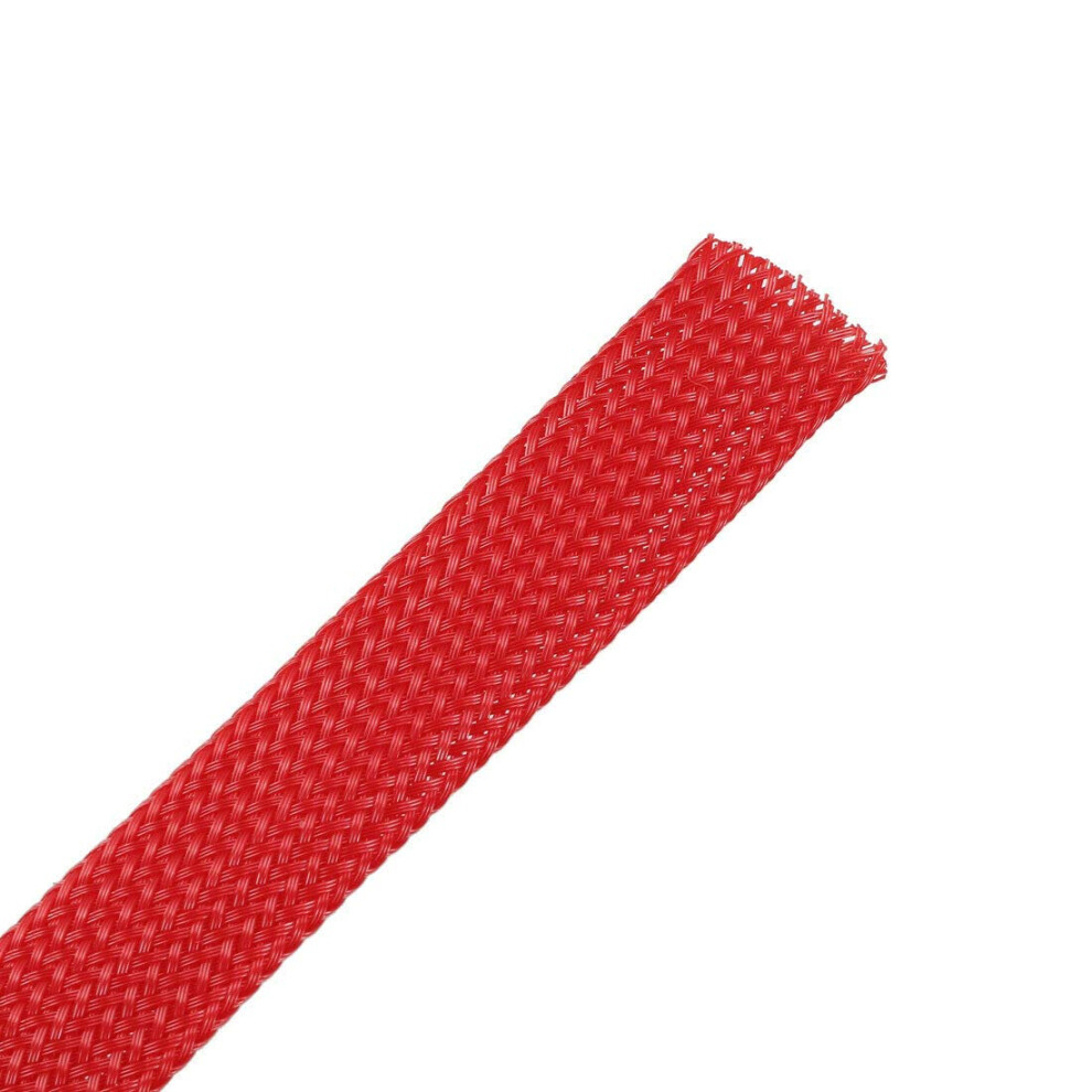 19.5Ft 12Mm Heat Shrink Tubing Cable Sleeve, Red Expandable Wire Loom For Flexible Cable Protection 9330225822462