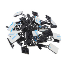 100pcs Adhesive Cable Clips and Wire Holders for Home Office, Reusable Black Organizer Set