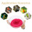 Assorted Color Space Capsule Bird Nest Plastic and Wood for Cage 4
