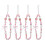 4Pcs Multi Resin Camera Bag Wristlet Beaded Phone Charm Stylish Strap 1