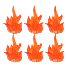 6Stk Mini Lagerfeuer Modelle Orange Zubehör Für Modellbau-Szenen