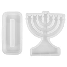 1Ensemble Moule Bougeoir Silicone Résine DIY