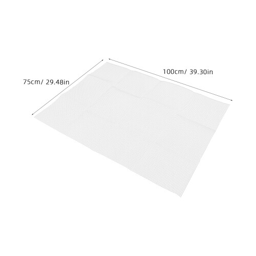 White Plastic Rug Making Mesh Canvas for DIY Latch Hook Tapestry 1
