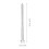 2Pcs Hex Head Heavy Duty Galvanized Wood Screws Silver for Decking Use 2