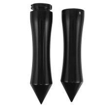 2Pièces Grip 25Mm Aluminium Noir Style Rétro Antidérapant