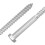 2Pcs Hex Head Heavy Duty Galvanized Wood Screws Silver for Decking Use 4
