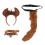 1Ensemble Accessoires Costume Cosplay Enfant Oreilles Marron 1