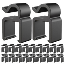 60Pièces Fixations Plastique Clips Câbles Microphone Support Micro