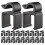 60Pièces Fixations Plastique Clips Câbles Microphone Support Micro 1