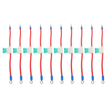 10Pièces Porte-Fusible Verre 30A Feu Cuivre