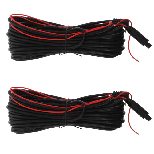 2Pièces Rallonge Câble Caméra Compatible Dvr Noir Renforcé