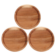 3Pcs Premium Acacia Wood Jar Lids for Mason Jars with Silicone Seal
