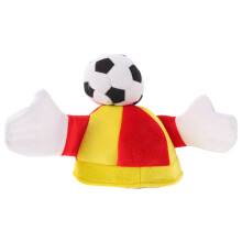 Lightweight Velvet Football Hat Soccer Party Celebration Accessory