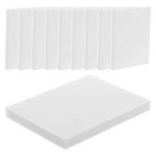 10Pcs White Slotted Foam Jewelry Tray Pad for Rings and Stud Earrings