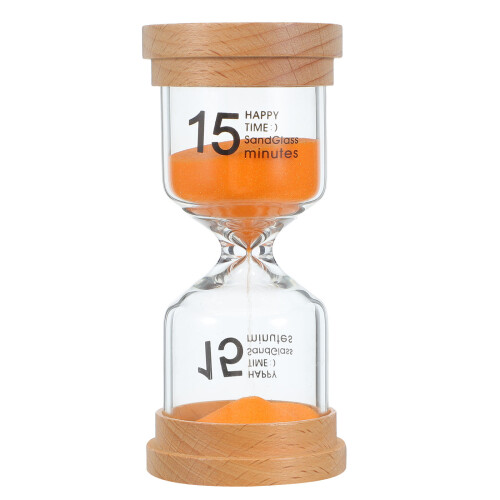 15Min Wooden Mini Sandclock for Home Office and School