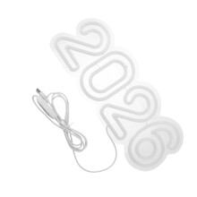 White Acrylic 2026 Neon Number Light for Graduation Party