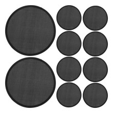 10Pcs Black Foldable Hand Fans for Women Portable Cooling Beach Games