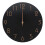 Non-Ticking Black Wall Clock Wood Frame Minimalist Design for Home 1