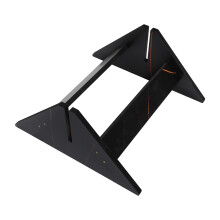 Portable Black Wood Mirror Base Stand for Full Length Mirrors