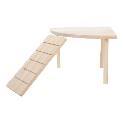 Small Wooden Hamster Ladder Platform for Cage Exploration