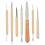 7Pcs Ergonomic Wooden Handle Clay Tools Kit for DIY Pottery 1