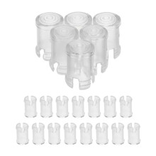 20Pcs Clear Plastic 5Mm LED Holder Clips for Panel Mount Diode Lights