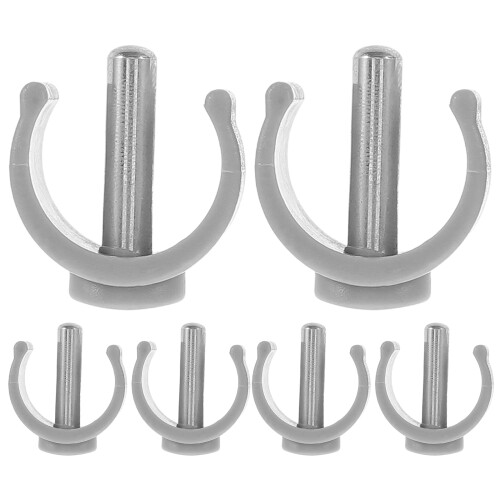 6Pièces Clips C En ABS Acier Pour À Sécurisée
