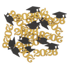 60Pcs Multi Color Wooden 2026 Graduation Cap Tags for Party Decor
