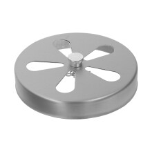 Silver Iron Heating Stove Air Vent Cover Simple Installation