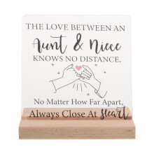 Motivational Acrylic Table Sign with Wood Base for Office Desk