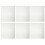 6Pcs Transparent Frosted PVC Zipper Organizer Notebook Insert Pouches 1