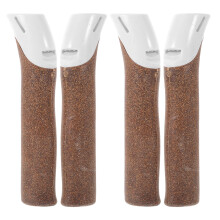 4Pcs Trekking Pole Cork Handle Grips Non-Slip Brown for Walking Sticks