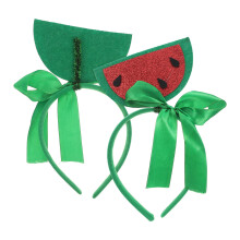 2Pcs Lightweight Fruit Headband Watermelon Cherry Hairband for Costume