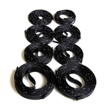 5M Braided PET Expandable Cable Sleeve 425mm for Tangle Wire Management and Durable Protection