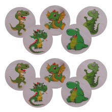10Pcs Reusable Color Changing Potty Stickers with Fun Cartoon Designs