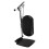 Black Adjustable Footrest for Wheelchair with Steel Frame Support 1