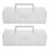 2Pcs White Plastic Garden Seed Organizer Box Portable with Dividers 1