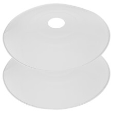 2Pcs White Metal Heat Lamp Shade Durable Guard for Terrarium Use