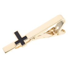Copper Cross Tie Clip for Men Stylish Christian Father’s Day Gift