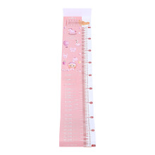 Pink PVC Kids Height Measuring Mat Portable Baby Growth Chart Tool