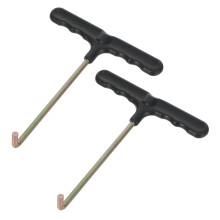 2Pcs Steel T-Handle Trampoline Spring Puller Tool for Backyard Setup