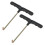 2Pcs Steel T-Handle Trampoline Spring Puller Tool for Backyard Setup 1