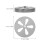 Silver Iron Heating Stove Air Vent Cover Simple Installation 2