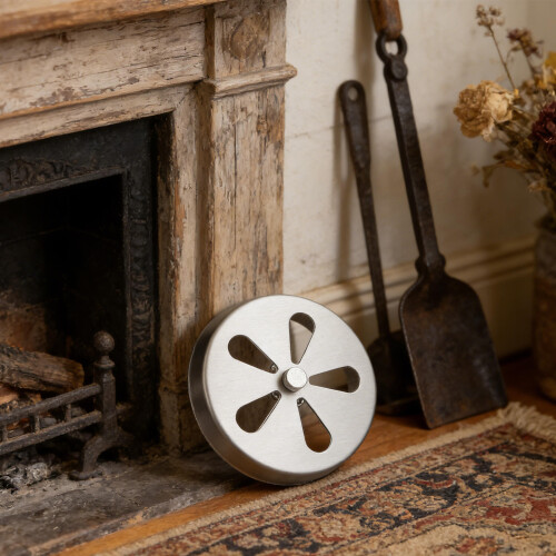 Silver Iron Heating Stove Air Vent Cover Simple Installation 2