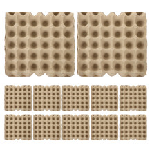 12Pcs Paper Pulp Egg Carton Trays Stackable Egg Storage Organizer