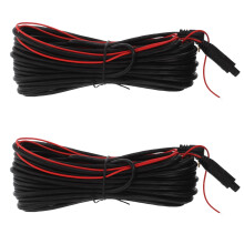 2Pcs Heavy-Duty Car Video Cable Rear Camera Extension Wire Copper Core
